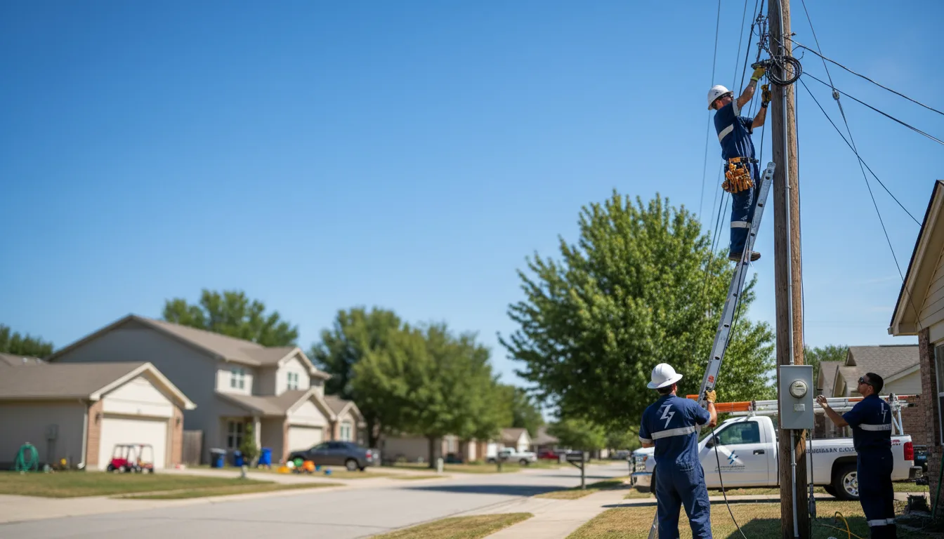 Residential electrician providing installation services in Lead, SD